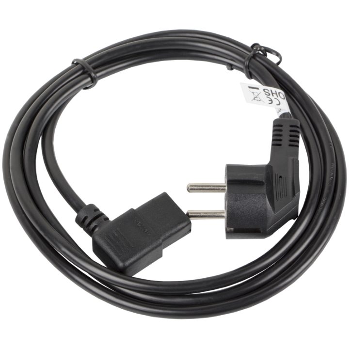 Lanberg CA-C13C-12CC-0030-BK Transmission Cable Black 3 m CEE7/7 IEC…