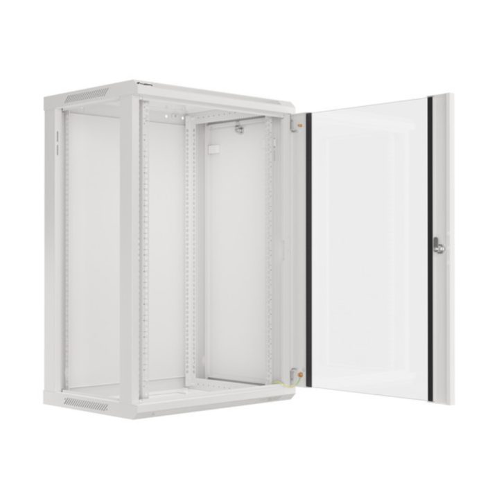 Lanberg WF01-6418-10S 18U Wall-Mount Rack Cabinet Gray