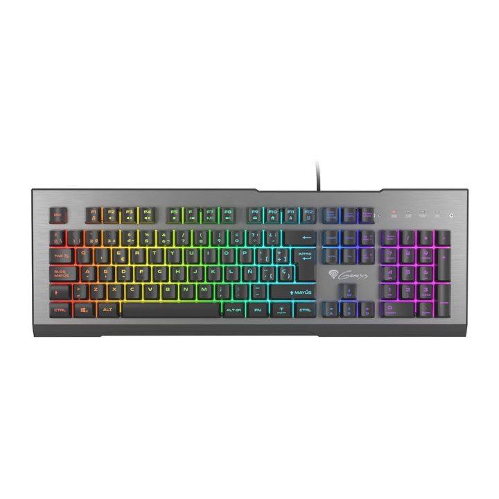 GENESIS Rhod 500 RGB Gaming Keyboard USB QWERTY Spanish Black, Gray