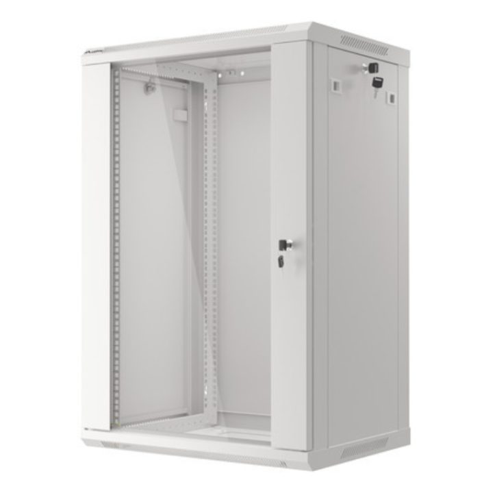 Lanberg WF01-6418-10S armario rack 18U Bastidor de pared Gris