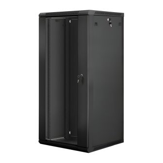 Lanberg WF01-6627-10B armário rack 27U Bastidor de parede Preto