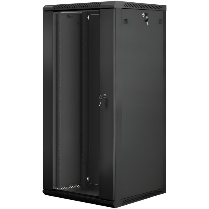 Lanberg WF01-6627-10B 27U Wall-Mount Rack Cabinet Black