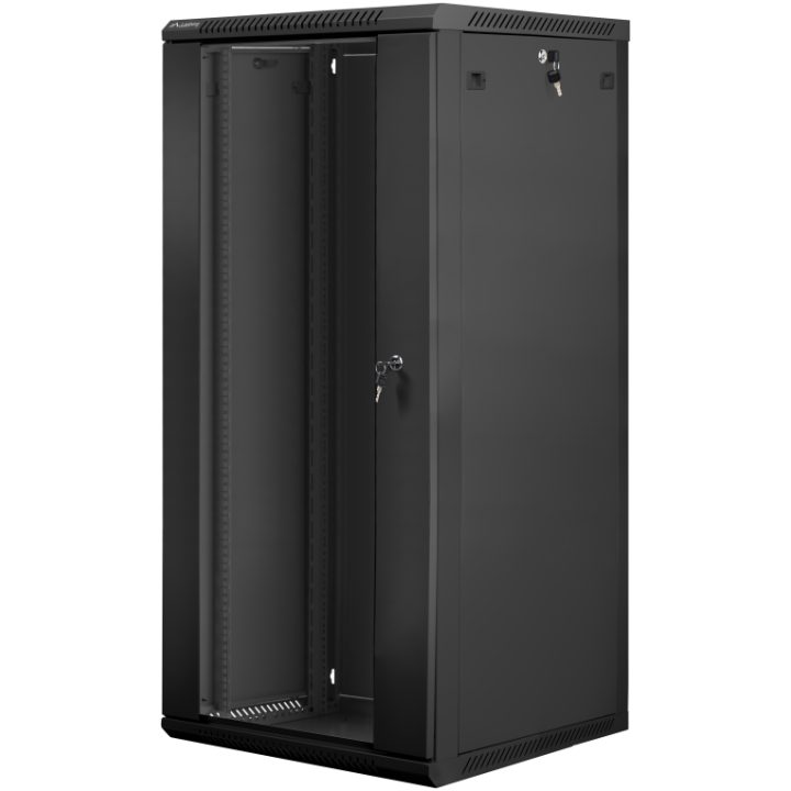 Lanberg WF01-6627-10B 27U Wall-Mount Rack Cabinet Black