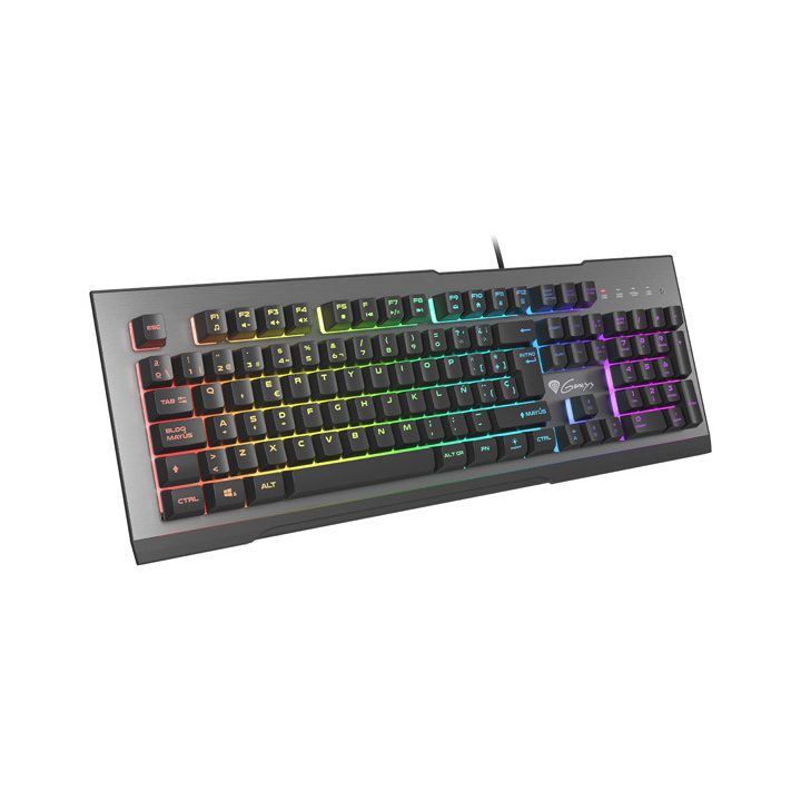 GENESIS Rhod 500 RGB Gaming Keyboard USB QWERTY Spanish Black, Gray