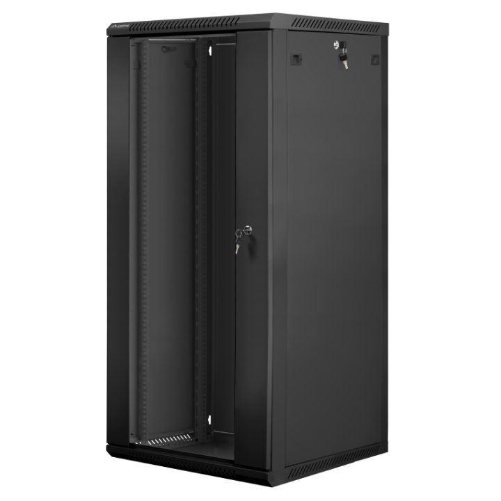 Lanberg WF01-6627-10B 27U Wall-Mount Rack Cabinet Black