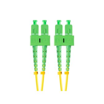 Lanberg 2m Single-mode Duplex G657A1 LSZH Yellow SC-APC Fiber Optic…