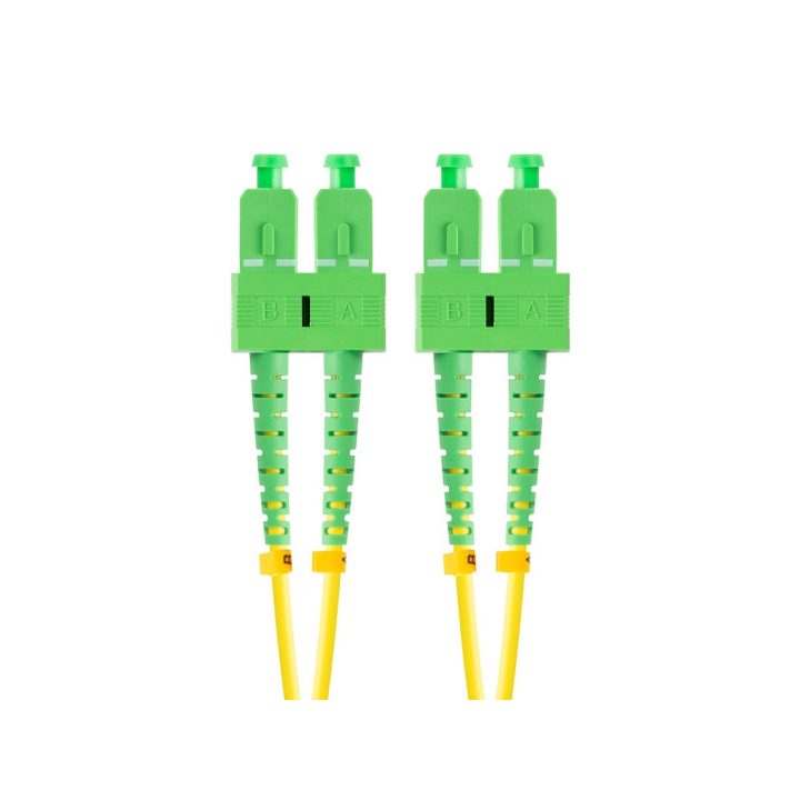 Lanberg 2m Single-mode Duplex G657A1 LSZH Yellow SC-APC Fiber Optic…