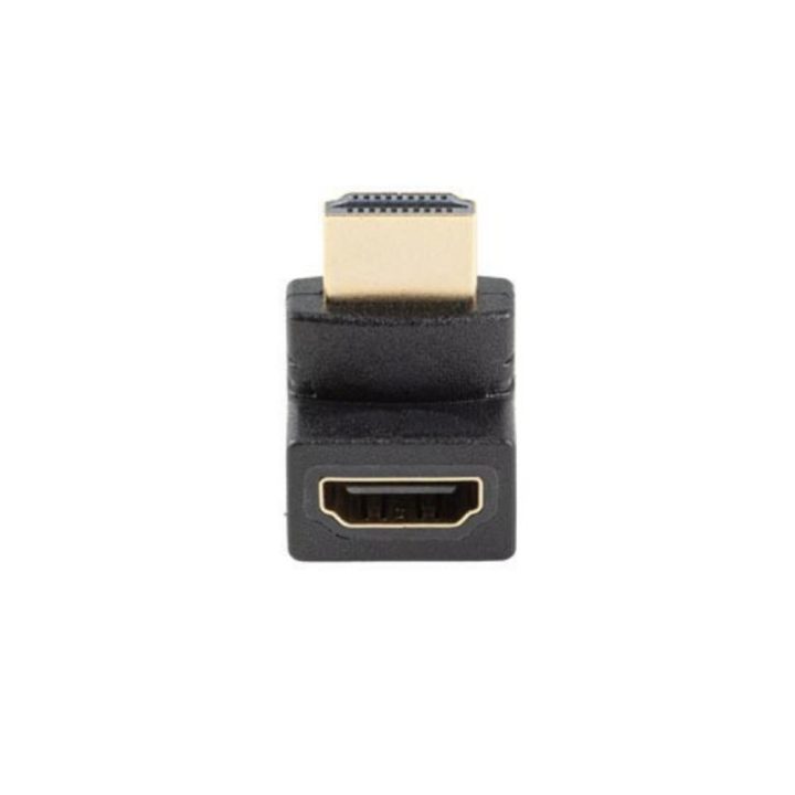 Adaptador HDMI 4K Lanberg macho-fêmea ângulo para cima (AD-HDMI-04)