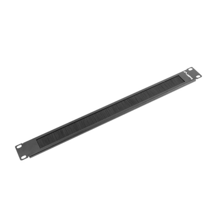 Lanberg Brush Panel 1U Black 19 inch (AK-1101-B)