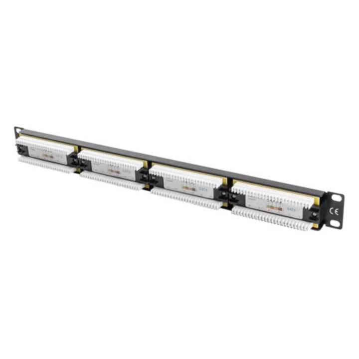 Patch panel Lanberg cat.6 UTP 24 portas 1u cat.6 UTP 19 polegadas…