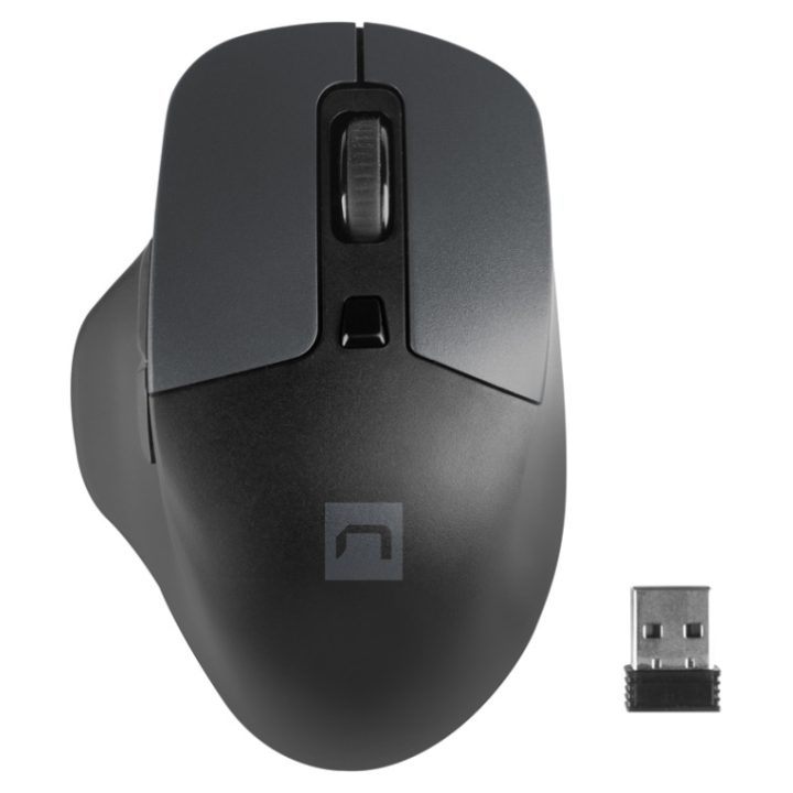 Natec BlackBird 2 rato de escritório ambidestro RF sem fios IR LED…