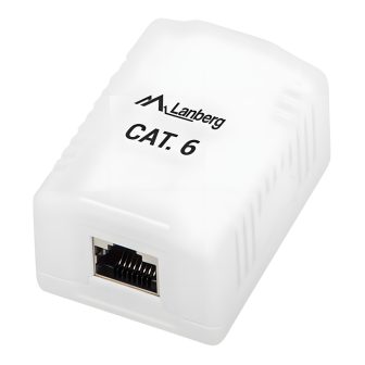 Lanberg OS6-0001-W caja de tomacorriente RJ-45 Blanco