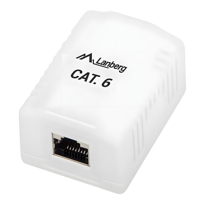 Lanberg OS6-0001-W caixa de tomada RJ-45 Branca