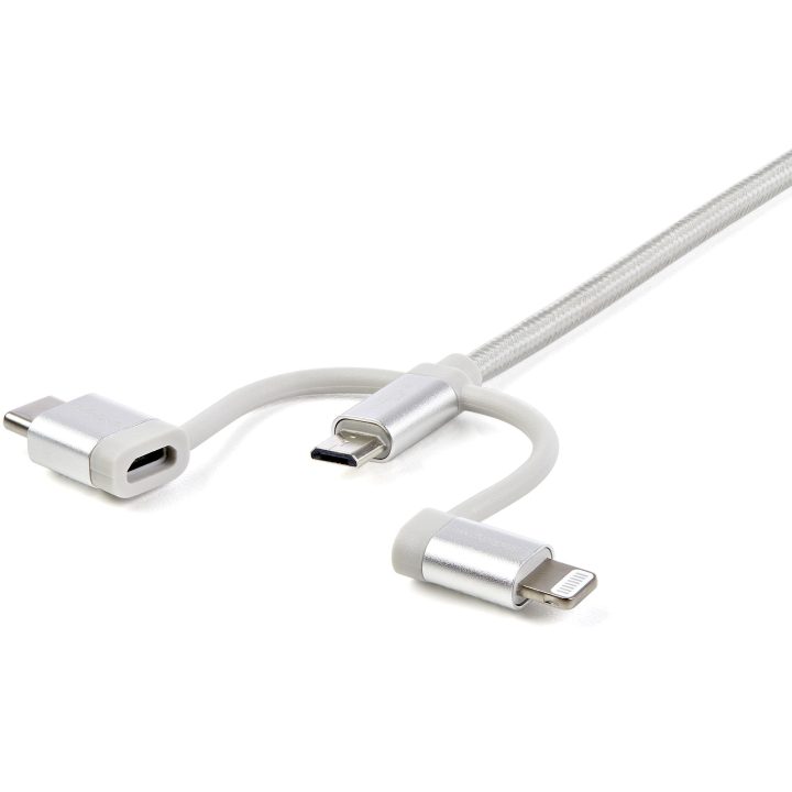 StarTech.com 1m Multi-Charging USB Cable - USB to Micro USB or USB-C…