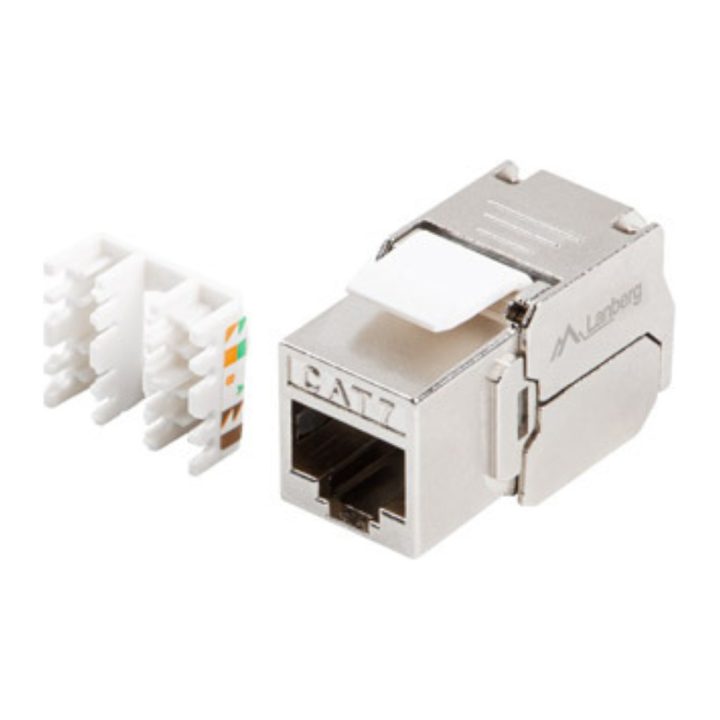 Conector keystone Lanberg cat.7 FTP RJ45 180º sem ferramentas…