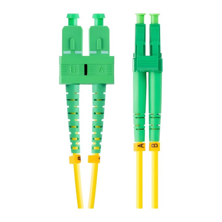 Lanberg Fiber Optic Patch Cable SC-APC to LC-APC 2m Single Duplex…