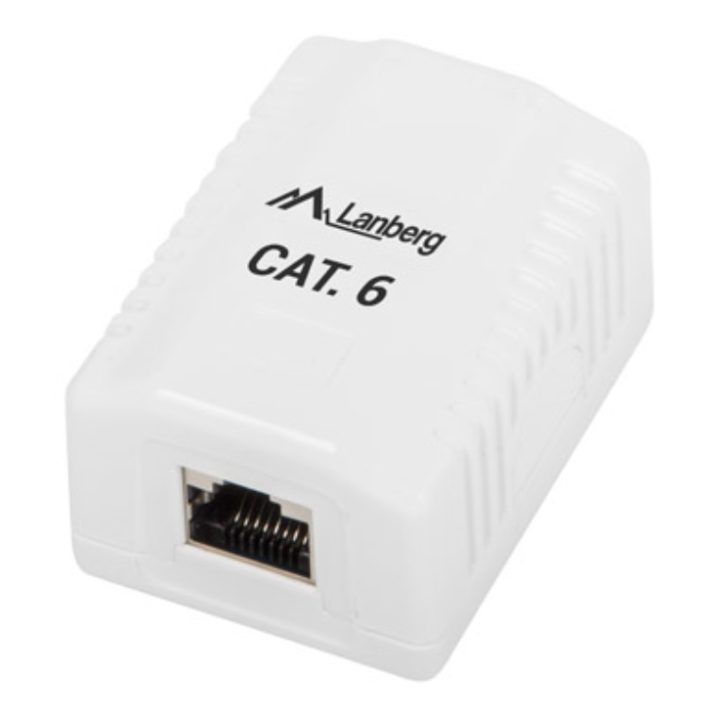 Lanberg OS6-0001-W caixa de tomada RJ-45 Branca