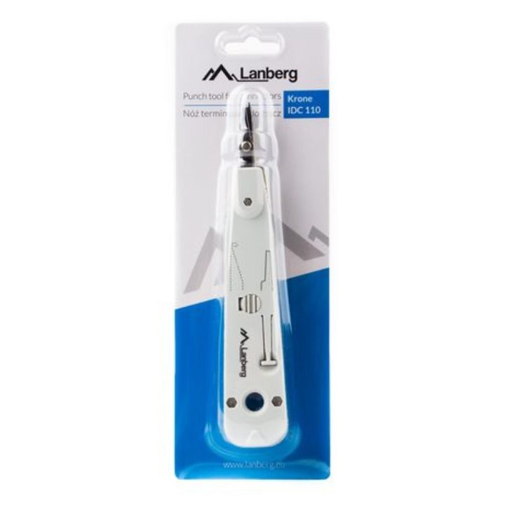 Ferramenta de inserção Lanberg tipo Krone IDC 110 e LSA (NT-0001)