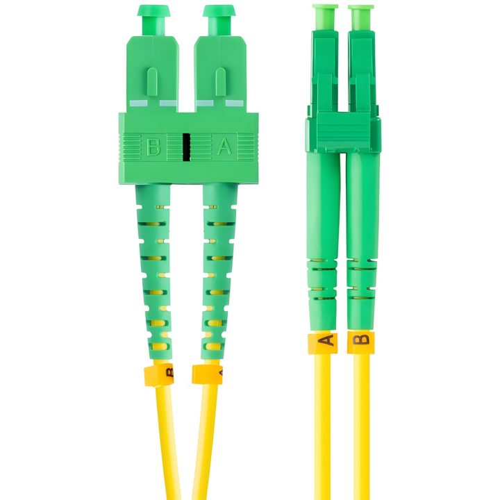 Lanberg Fiber Optic Patch Cable SC-APC to LC-APC 2m Single Duplex…