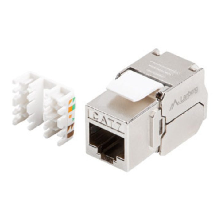 Lanberg Cat.7 FTP RJ45 Keystone Connector 180º Toolless (KSF7-2000)