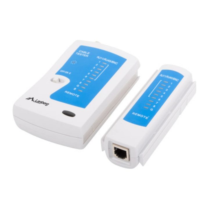 Lanberg RJ45 RJ12 RJ11 UTP-FTP-SFTP Coaxial Cable Tester (NT-0401)