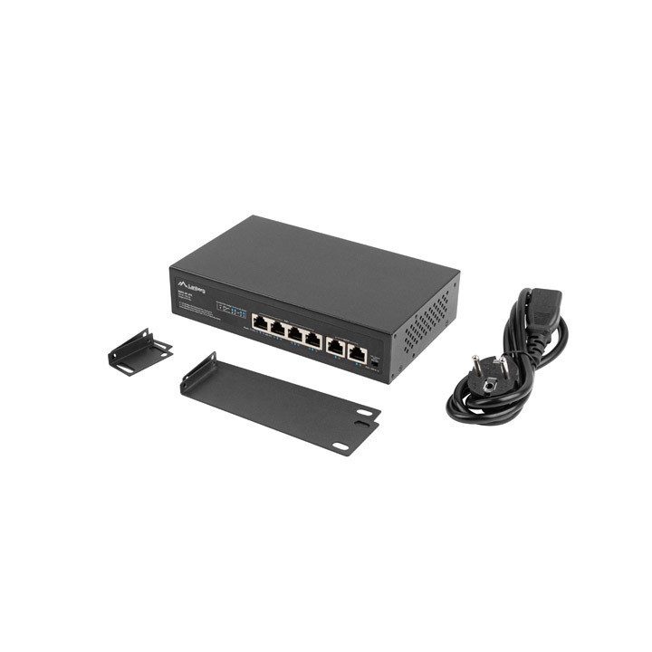 Lanberg RSFE-4P-2FE-60 switch No administrado Fast Ethernet (10/100)…