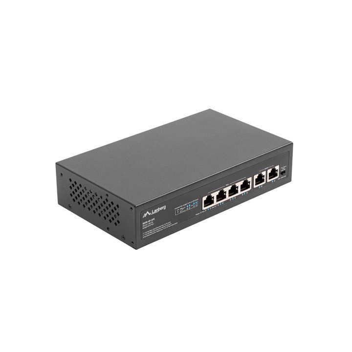 Lanberg RSFE-4P-2FE-60 Unmanaged Fast Ethernet (10/100) Switch Power…