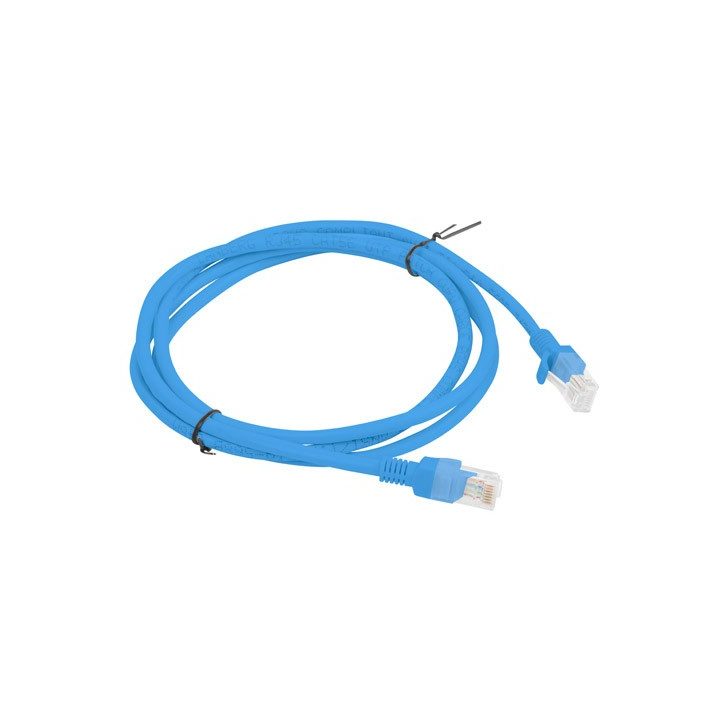 Lanberg Cat.6 U/UTP Patch Cable 1.5m Blue Fluke Passed…