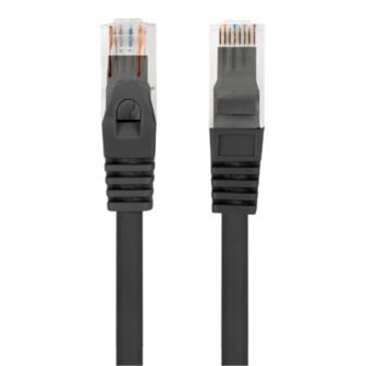 Lanberg Cat.6 UTP LSZH Cu Patch Cable 1m Black Fluke Passed…