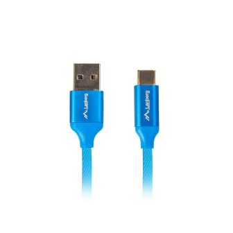 Cabo USB Lanberg 2.0 macho-USB-C macho quick charge 3.0 0.5m azul…