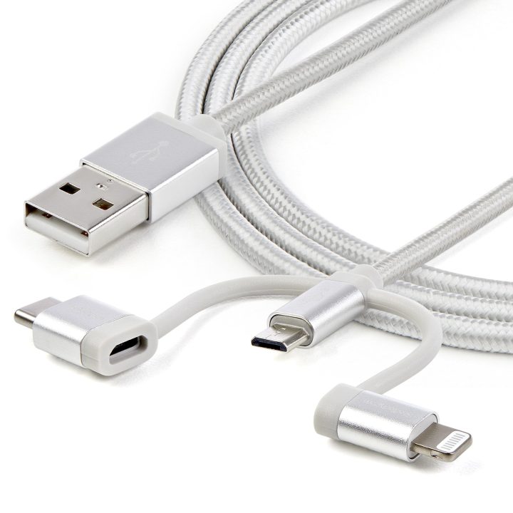 StarTech.com Cable USB Multicarga USB de 1m - USB a Micro USB o USB-C…