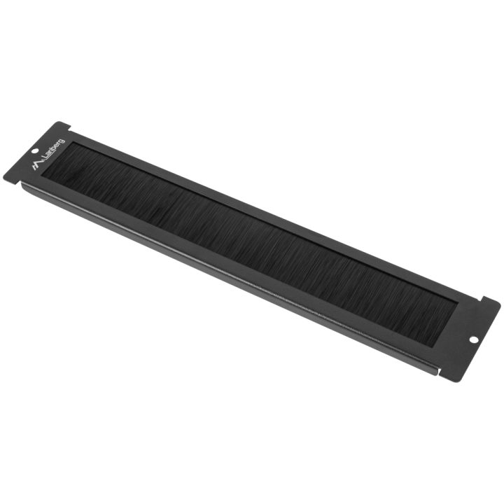 Acessório de rack Lanberg AK-1106-B Painel passacabos com escova