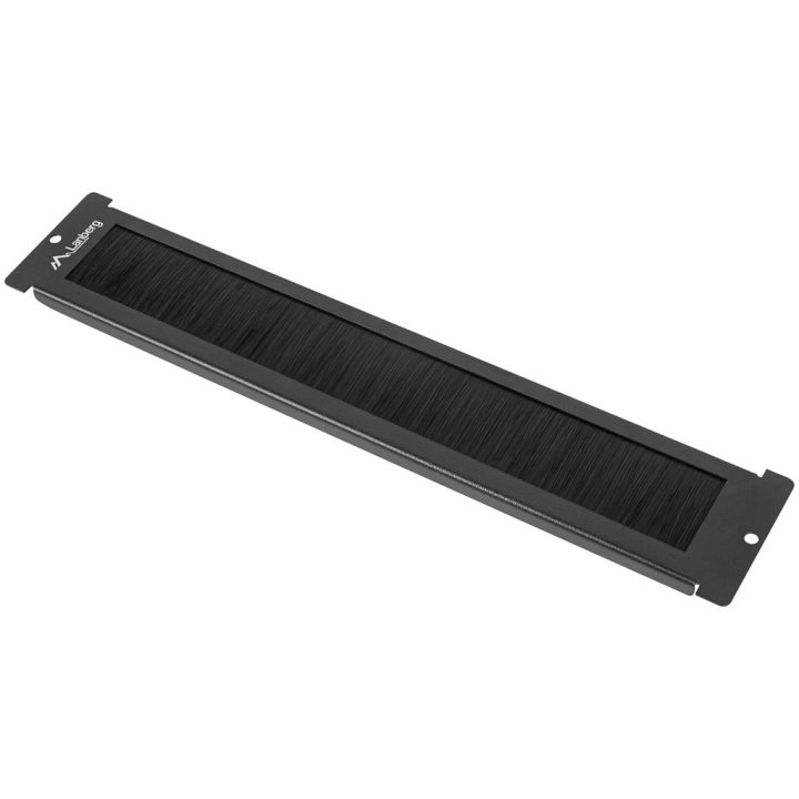 Acessório de rack Lanberg AK-1106-B Painel passacabos com escova