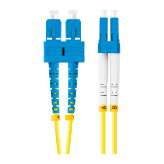Lanberg 1m Single Duplex SC-UPC to LC-UPC Fiber Optic Patch Cable…