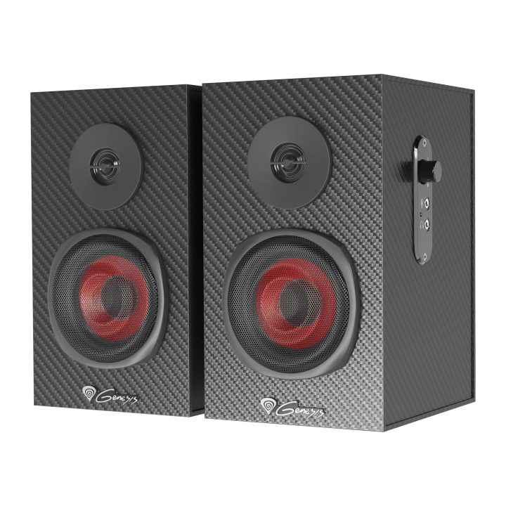GENESIS Helium 200 1-Way Wired Speaker, Black, Red, 20 W