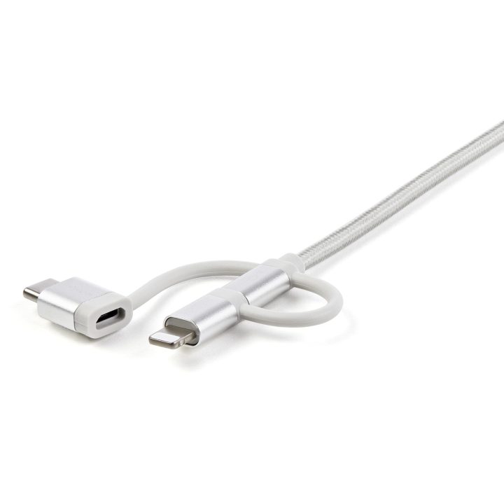 StarTech.com Cable USB Multicarga USB de 1m - USB a Micro USB o USB-C…