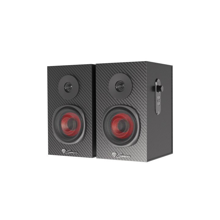 GENESIS Helium 200 1-Way Wired Speaker, Black, Red, 20 W