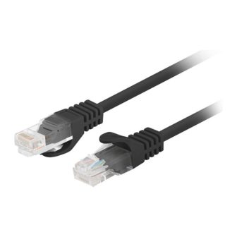 Lanberg PCU6-20CC-0025-BK Network Cable Black 0.25 m Cat6 U/UTP (UTP)