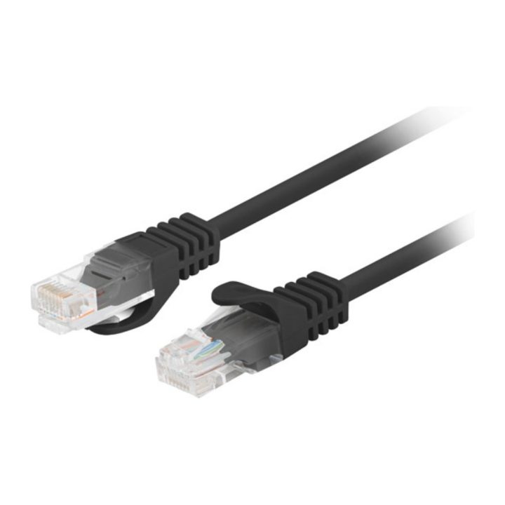 Lanberg PCU6-20CC-0025-BK cable de red Negro 0,25 m Cat6 U/UTP (UTP)