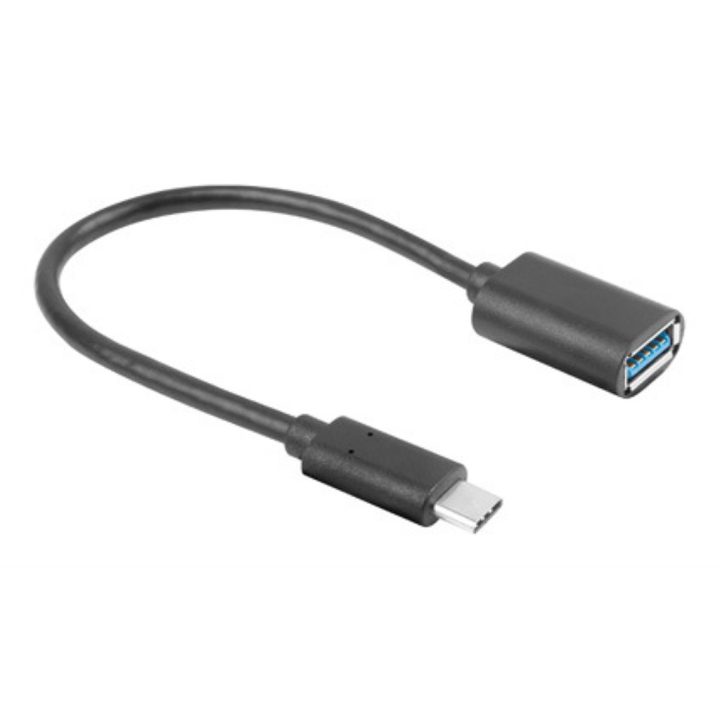 Adaptador USB Lanberg USB-C m 3.1 a USB tipo a h 15cm OTG preto…