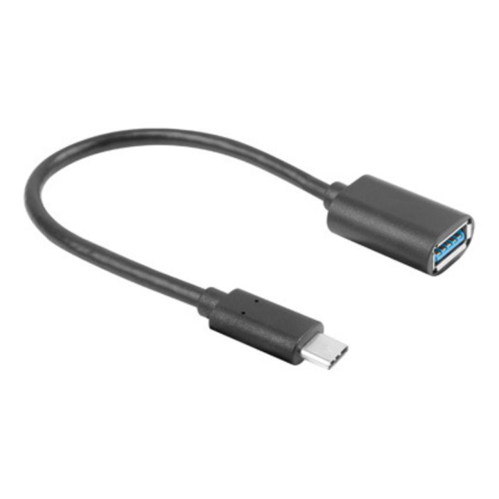 Adaptador USB Lanberg USB-C m 3.1 a USB tipo a h 15cm OTG preto…