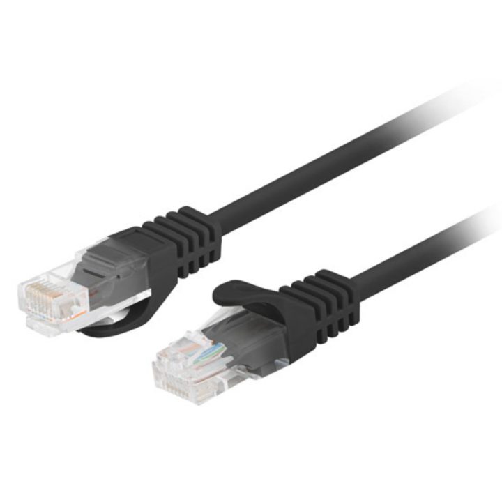 Lanberg PCU6-20CC-0025-BK Network Cable Black 0.25 m Cat6 U/UTP (UTP)