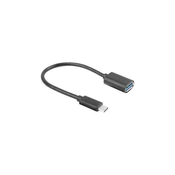 Adaptador USB Lanberg USB-C m 3.1 a USB tipo a h 15cm OTG preto…
