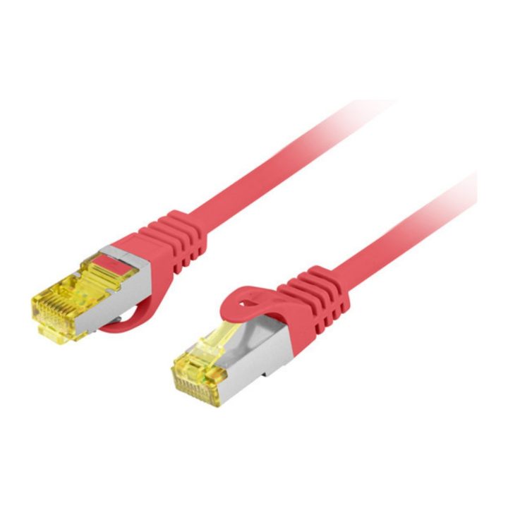 Lanberg PCF6A-10CU-0025-R Red Network Cable 0.25 m Cat6a S/FTP (S-STP)