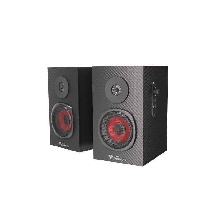 GENESIS Helium 200 1-Way Wired Speaker, Black, Red, 20 W
