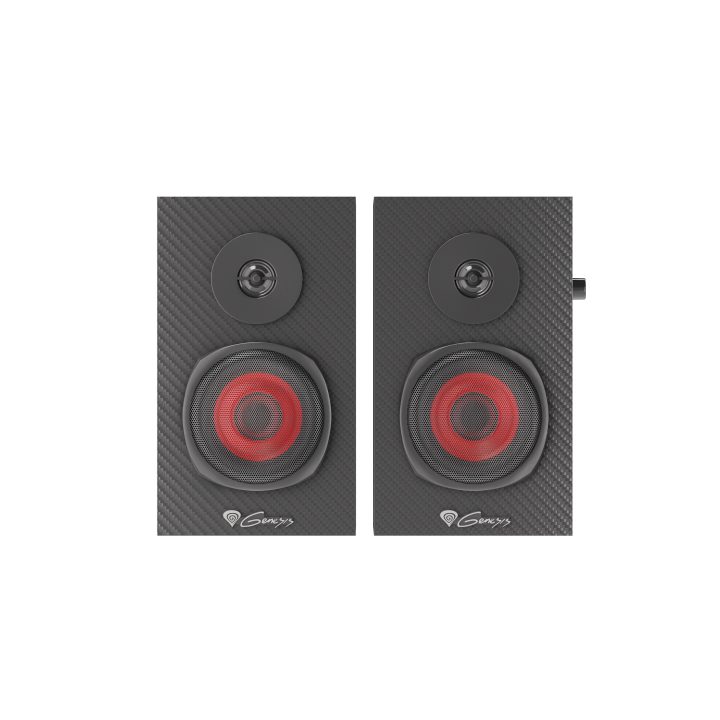 GENESIS Helium 200 1-Way Wired Speaker, Black, Red, 20 W