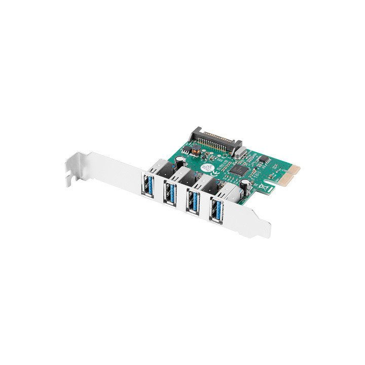 Lanberg PCI Express x1 to 4x USB Type-A 3.1 Gen1 Low Profile Card…