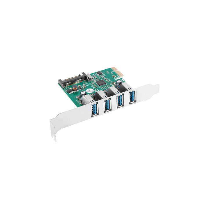 Lanberg PCI Express x1 to 4x USB Type-A 3.1 Gen1 Low Profile Card…