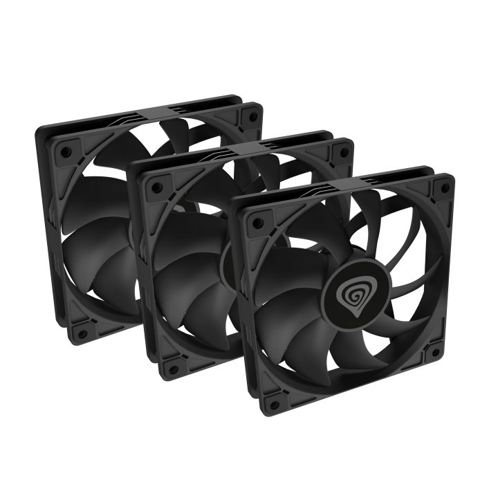 GENESIS Oxal 120 Computer Case Fan 12 cm Black 3 piece(s)
