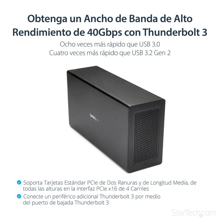 StarTech.com Caixa Chassis de Expansão Thunderbolt 3 a PCI Express -…